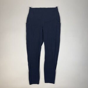 Womens Lululemon Align High-Rise Pant with Pockets 25" Blue Leggings Size 10 GUC